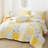 3-Pieces Floral Quilt Set, Vibrant Printed Quilt Bedding with 2 Pillowcases-116926241-116926244