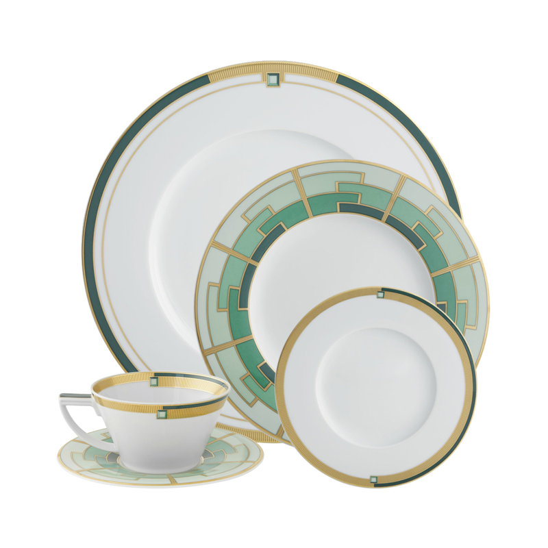 Emerald Piece Porcelain China Dinnerware Set