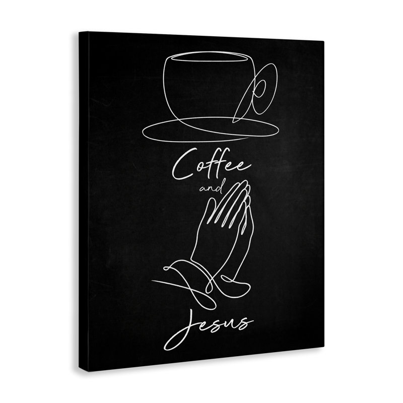 «Coffee & Jesus Prayer», conception de Marcus Prime, H 40 po x l 30 po