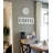QXA521KLH Wall Clock, Black