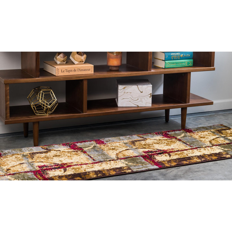 Tapis contemporain Trejo, Tapis de couloir 2 pi 2 po x 5 pi 3 po