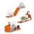 Eliyah Metal Floating Shelf, Wall Mounted Metal Shelves with Unique Design-1460878962