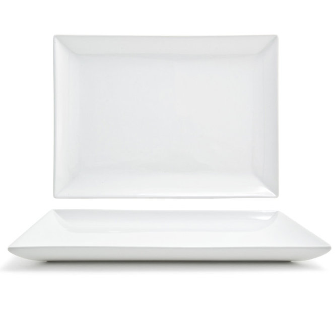 Mod 12'' Porcelain China Dinner Plate (Set of 4) Front Of The House