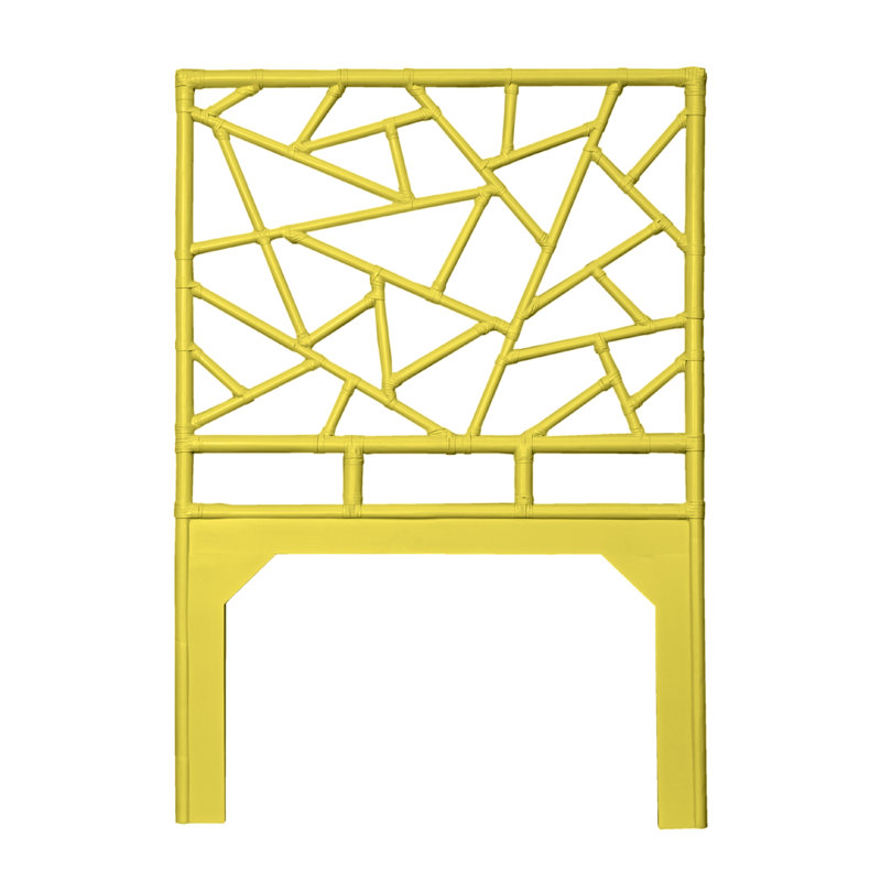 Tiffany Collection Open-Frame Headboard, Sunflower Yellow, Twin