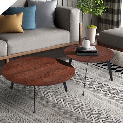 Set Of 2 Wood End Tables