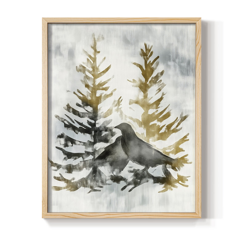 Reproduction encadrée - bois massif, Naturel, H 11 po x l 9 po