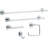 Delta Trinsic Wall Mount Square Open Towel Ring Bath Hardware Accessory-9737423