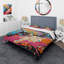 Ensemble de housse de couette bleu et rose Pop Fusion I - Pop Art-101241538