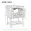 Meuble-lavabo moderne 24 po avec lavabo en céramique-126658136
