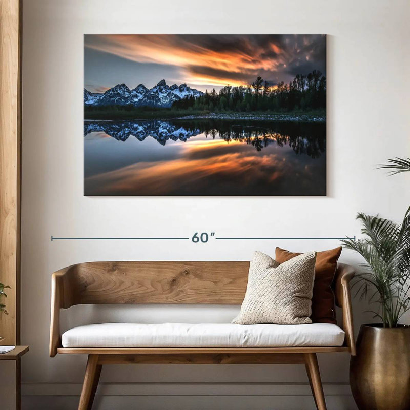 Alvord Grand Teton Sunset Glow, H 32 po x l 48 po