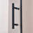 Single Swing Shower Door  - Aluminium Alloy In Matte Black, 1/4" (6Mm) Thick Clear Tempered Glass