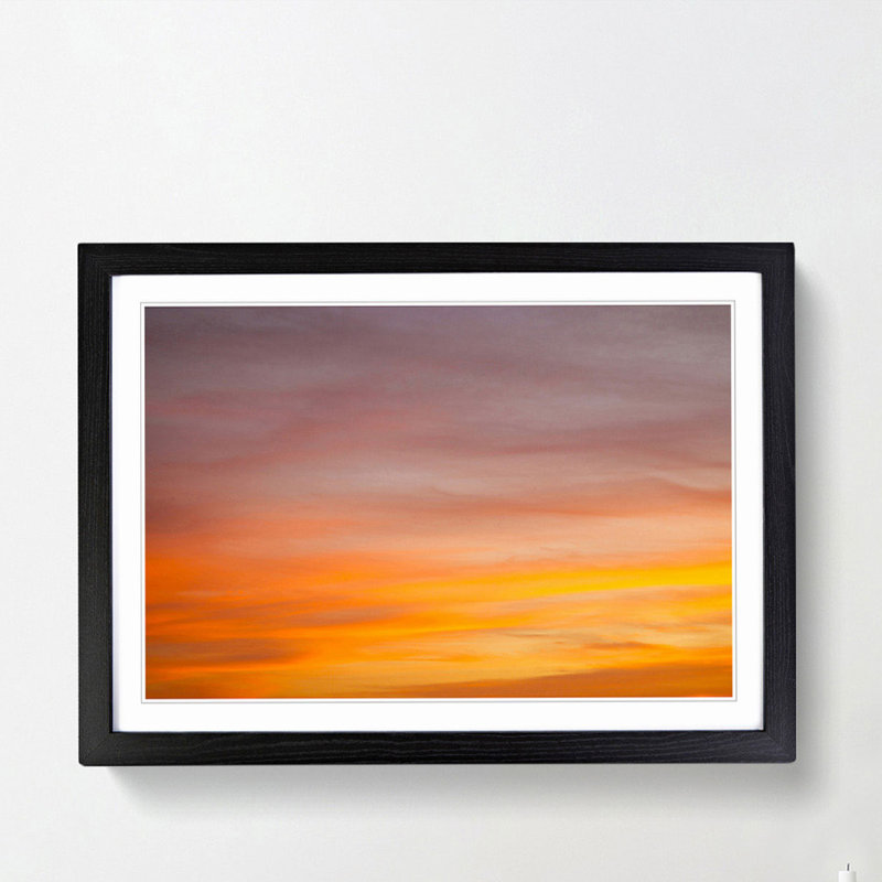 Magical Sky - Picture Frame Photograph Print, 40cm H x 60cm W x 2cm D, Black