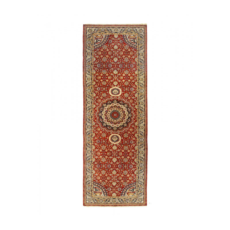 Fine Hand Knotted Indian Agra runner 6'1''X 18'