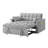 Multifunctional Velvet Loveseat Sofa Bed For Small Spaces