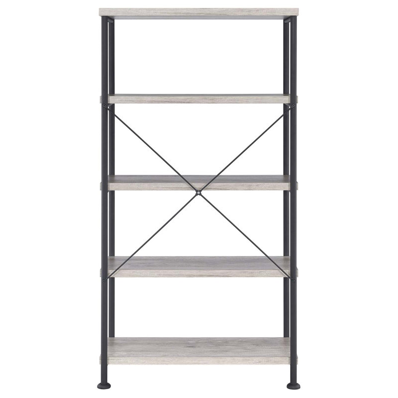 4-shelf Bookcase, Gray