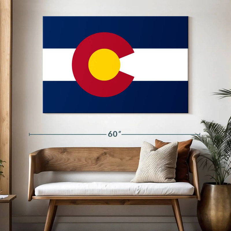 Drapeau d'État du Colorado, H 34 po x l 51 po