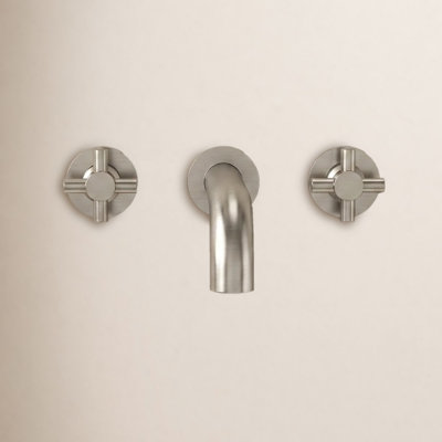Wall-Mounted High-Flow Tub Filler Set