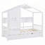 Lit simple en bois avec lit gigogne-117794052-117794051