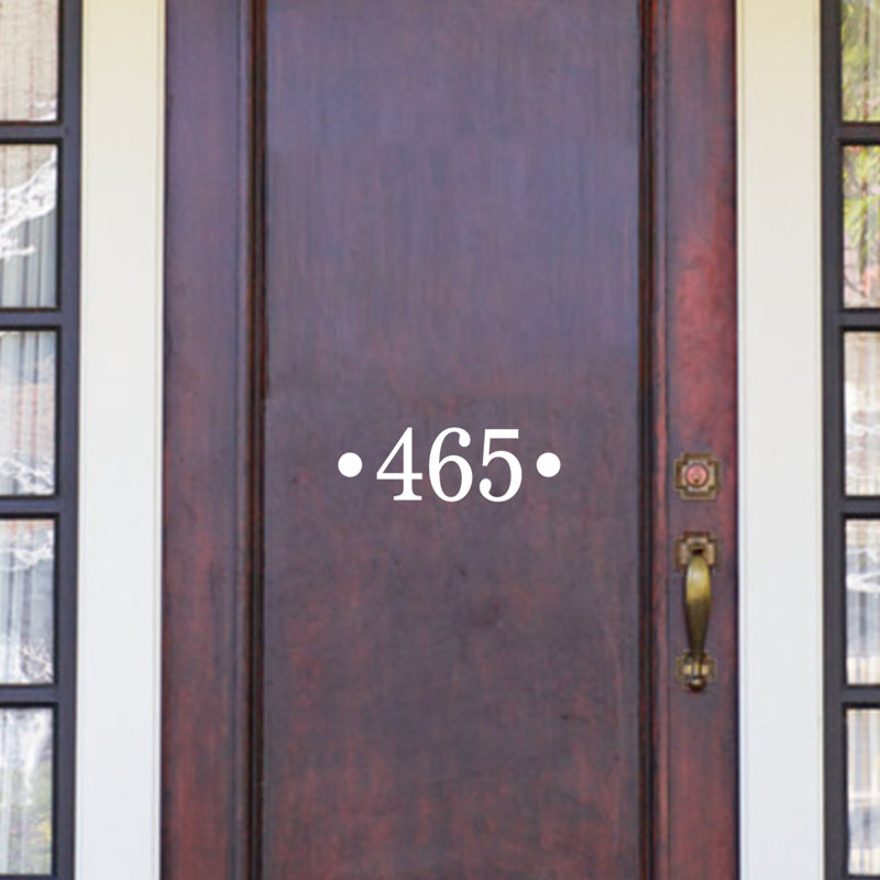 Décalcomanie murale House Number, Oui, Blanc