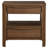 Walnut Transitional Nightstand with Open Shelving