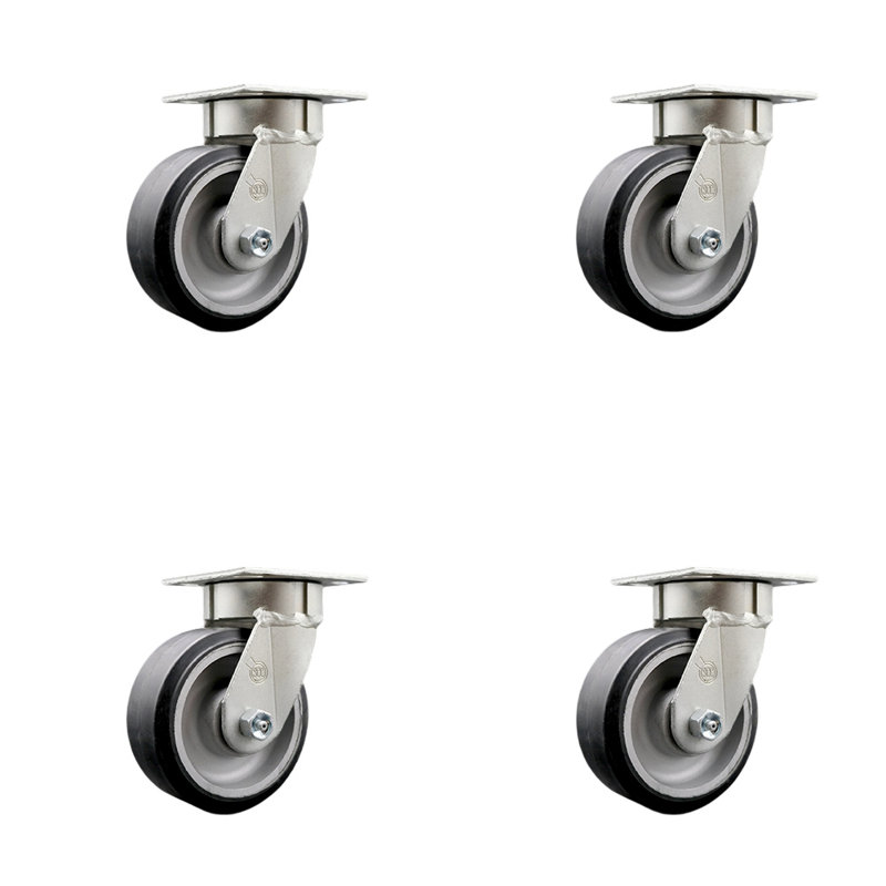 Swivel Top Plate Caster Set