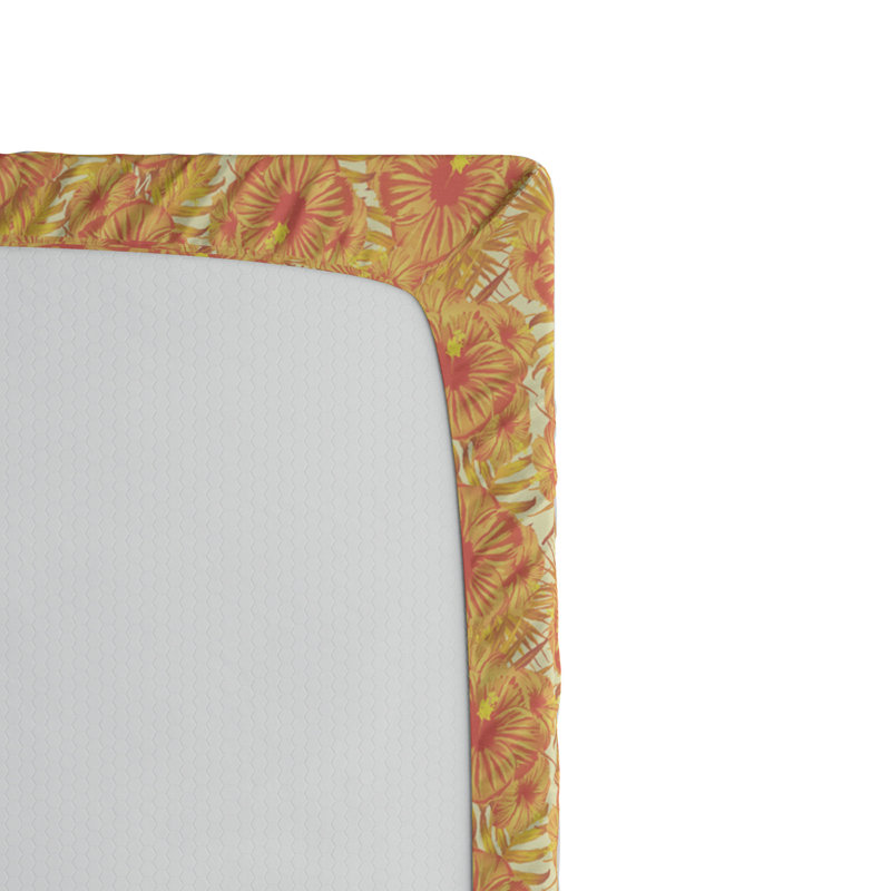 Microfiber Floral Fitted Sheet, Twin XL Fitted Sheet
