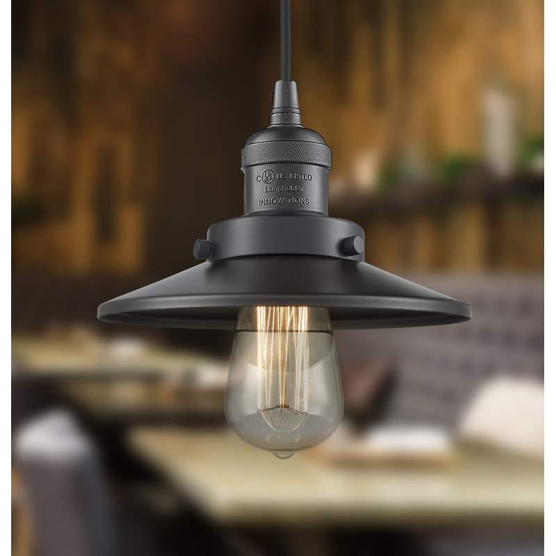Luminaire suspendu conique à 1 lumière Gault, Laiton brossé