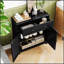 Armoire de rangement à porte de grange avec tiroir et tablette réglable - Buffet Farmhouse-309910253