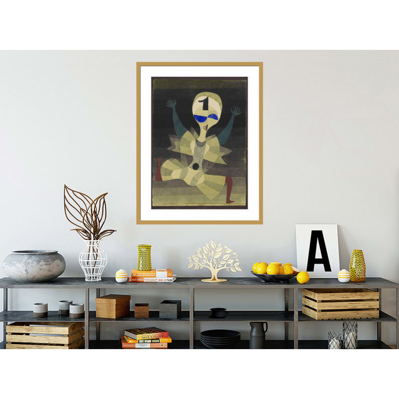 «Runner at the But (Läufer am Ziel)» par Paul Klee, impression giclée encadrée, H 41,5 po x l 32,28 po