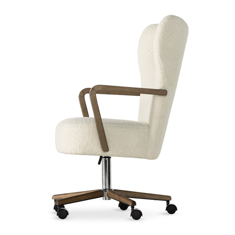 Melrose Swivel Executive Chair, White
