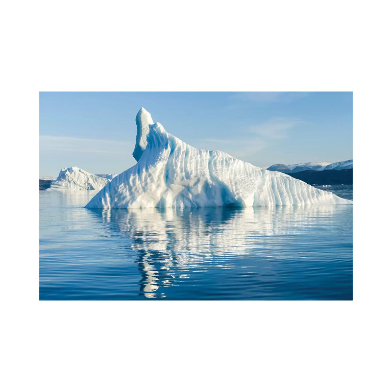 Icebergs In The Uummannaq Fjord System, Northwest Greenland, Denmark by Martin Zwick - Wrapped Canvas Print