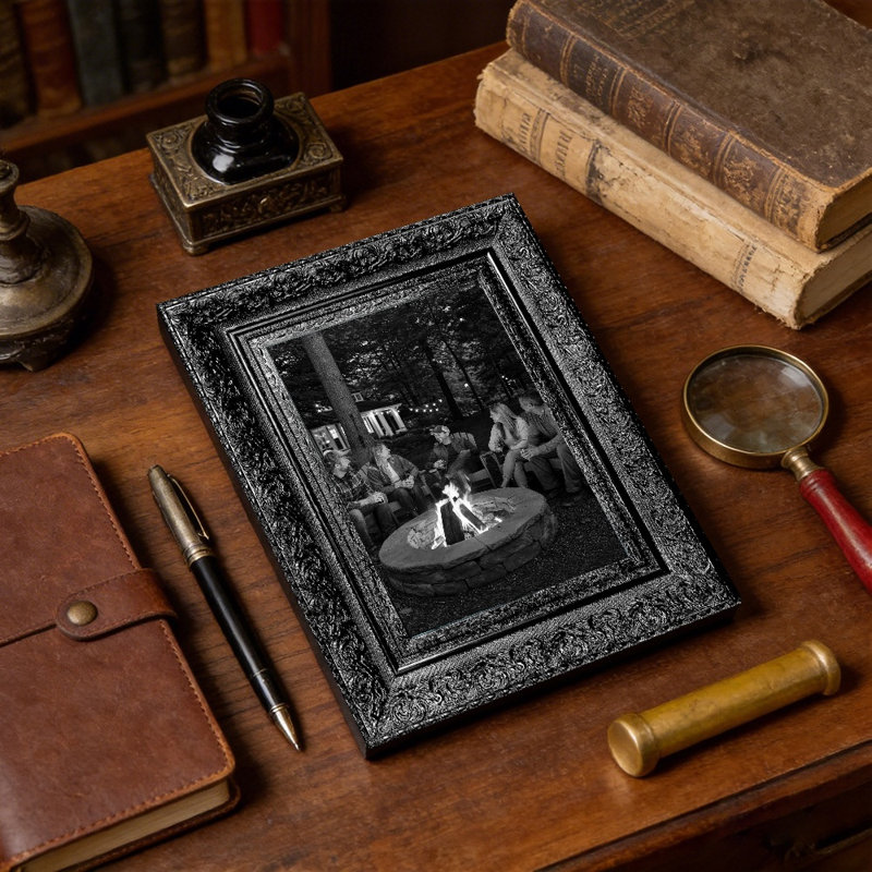 Cadre photo décoratif noir 3 pièces 5 "x 7" avec cadre PS noir