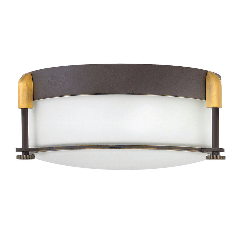 Colbin 2 - Light 12.5" Simple Drum Flush Mount, Oil Rubbed Bronze