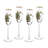 Spode Christmas Tree Champagne Fluted Glasses
