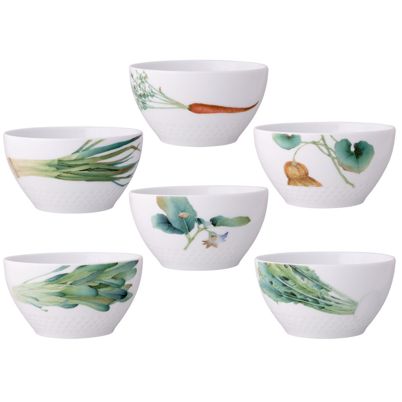 Ensemble de 6 bols profonds Noritake Kyoka Shunsai, 4,25 po, 12 oz