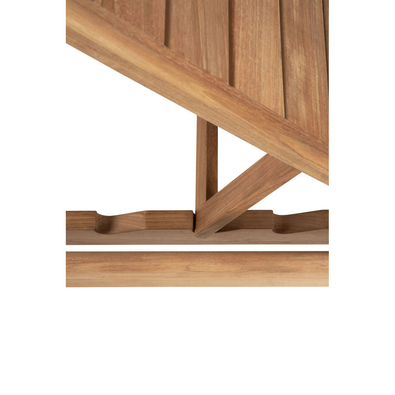 Jack Outdoor Teak Chaise Lounge