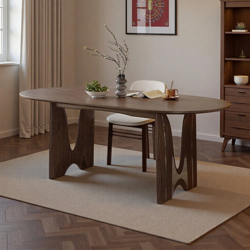 Table de salle à manger de style nordique, 29.53"H x 55.12"L x 31.5"W