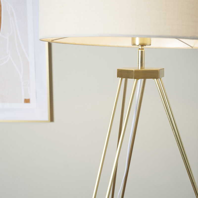 145cm Gold Tripod Floor Lamp