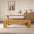 Rustic Solid Wood Dining Bench, 63" Extra Long Farmhouse Kitchen Bench with Sturdy Frame-1762444047
