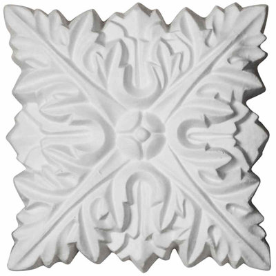 3 5/8"W X 3 5/8"H X 3/4"D Attica Rosette