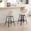Absalom 65cm H Swivel Linen Counter Stool-1438435678