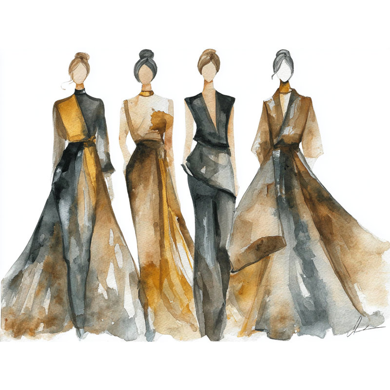 Runway Radiance - impression sur toile tendue, H 24 po x l 16 po