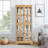 Display Cabinet, Accent Cabinet With Glass Doors And Adjustable Shelves, Accent Storage Cabinet For Home