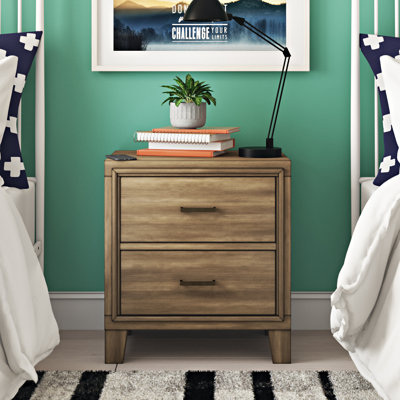 Table de chevet à 2 tiroirs Carpino