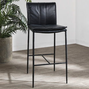 Tabouret en cuir Mayer