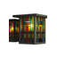 Lustre carrée 4 lumières ombrées Freese