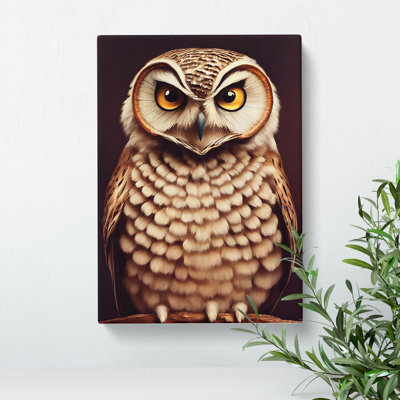 Owl Portrait No.3 - Wrapped Canvas