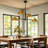 4 - Light Adjustable Shade Semi Flush Mount Light