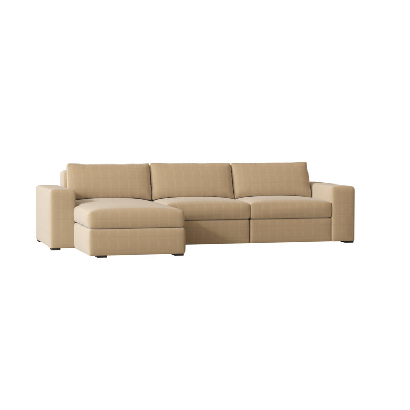 Liam Chaise Sectional, Siena 69, Brown Mahogany, Left Hand Facing