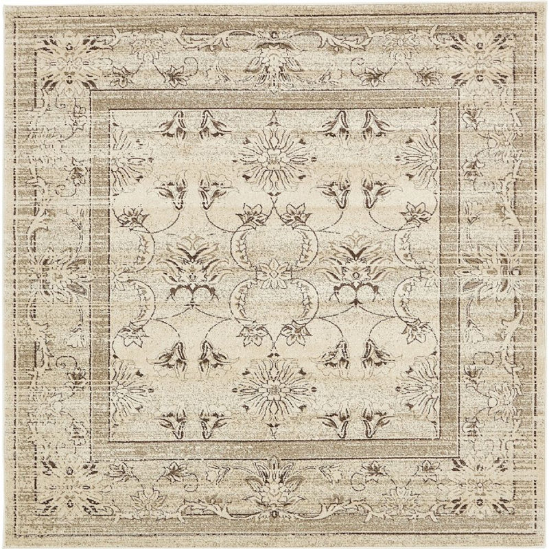 Mcenroe Oriental Indoor Rug, Square 8'